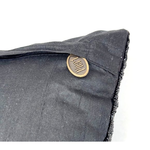 Pier 1 Spooky Black Cat Beaded Accent Throw Pillow Halloween Decor - Picture 8 of 11